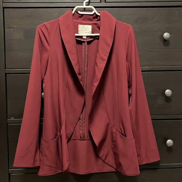 Womens Medium Burgundy Blazer - Picture 1 of 2